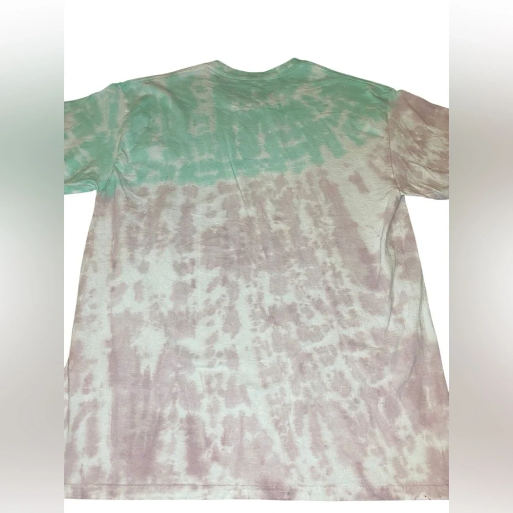 Disney Mickey Mouse Tie Dye Tee Men’s L Unisex Green Lavender Classic Vacation - Picture 3 of 4